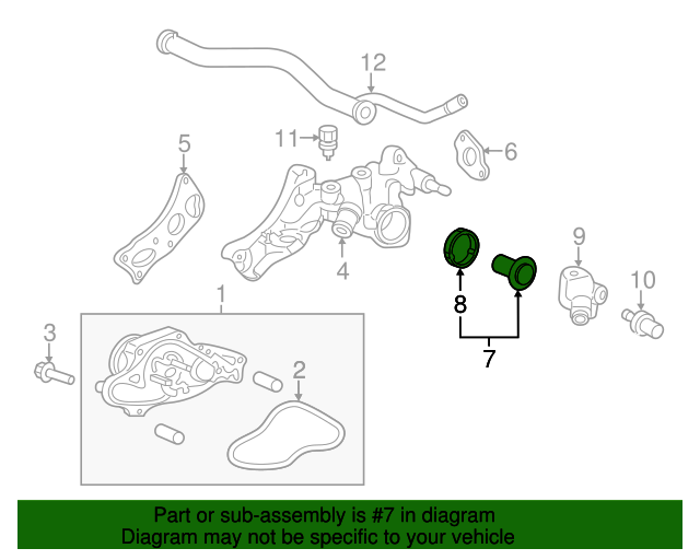 Genuine OEM Honda/Acura Engine Coolant Thermostat Assembly (19301-P8E-A10) X1