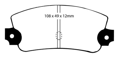 EBC GreenStuff Rear Brake Pads - DP2231 EBC