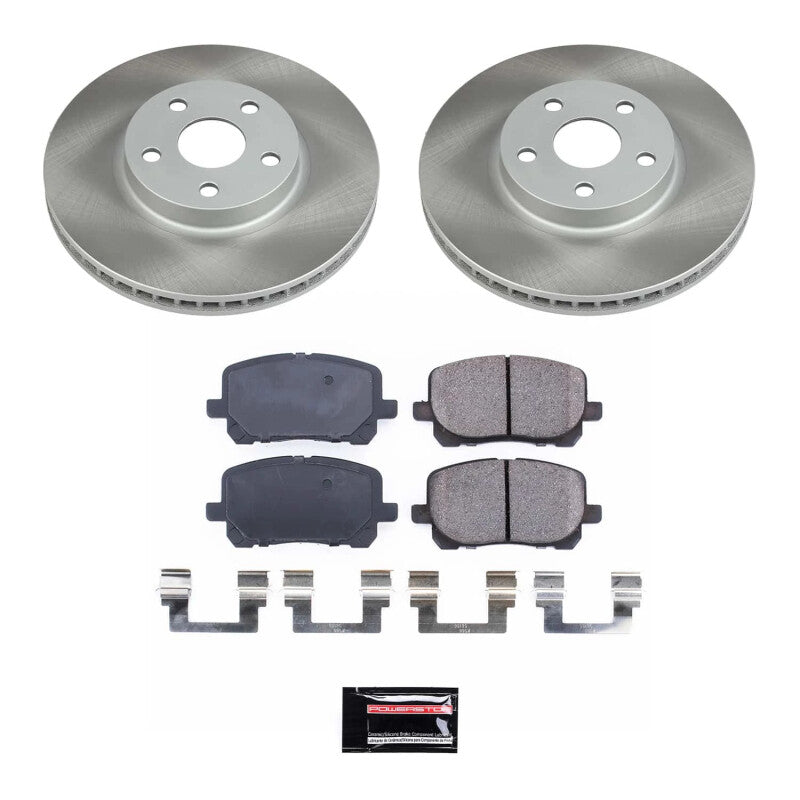 Power Stop 03-08 Toyota Matrix Front Semi-Coated Rotor Kit PowerStop