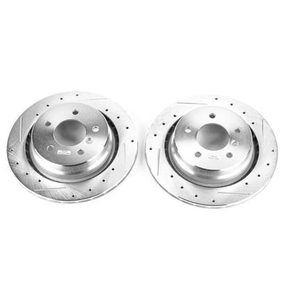 Power Stop 95-99 BMW M3 Rear Evolution Drilled & Slotted Rotors - Pair PowerStop
