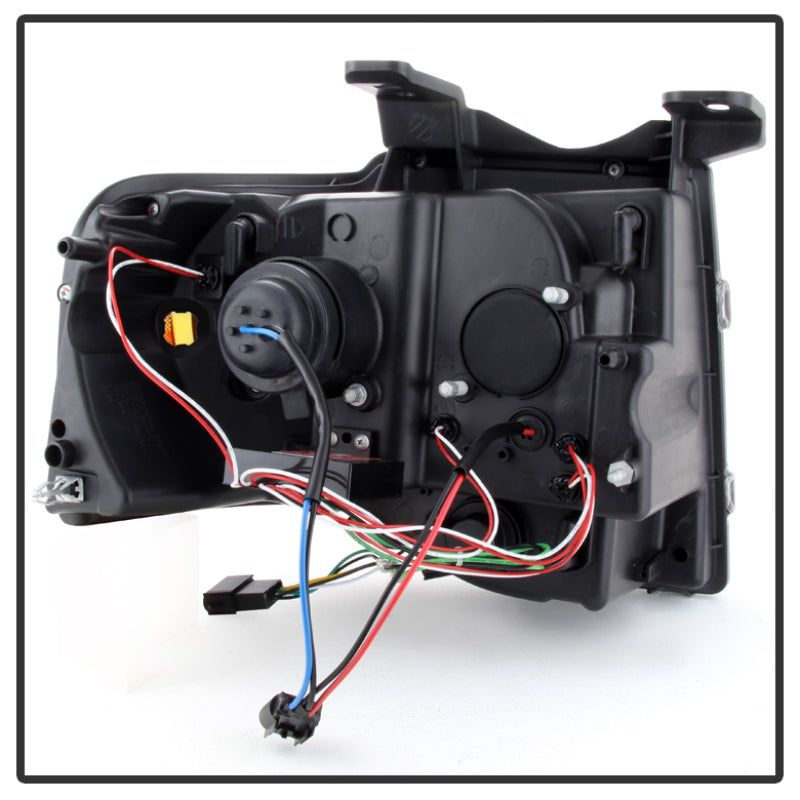 Spyder Ford Expedition 07-13 Projector Headlights Light Tube DRL Chrm PRO-YD-FE07-LTDRL-C SPYDER