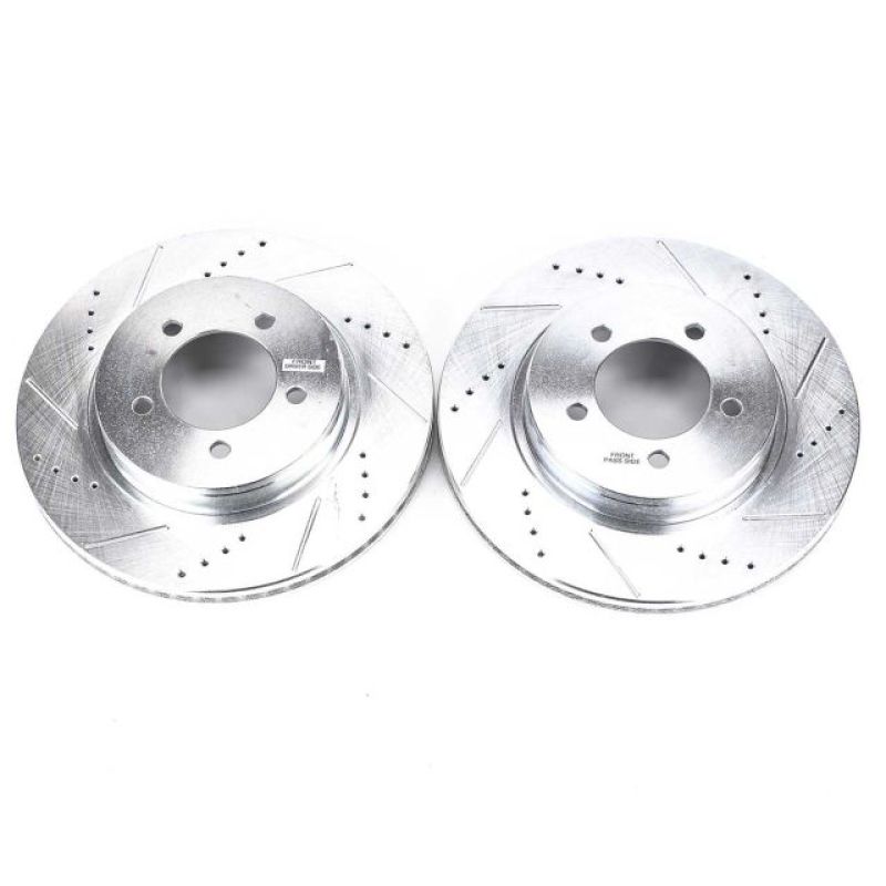 Power Stop 02-05 Ford Explorer Front Evolution Drilled & Slotted Rotors - Pair