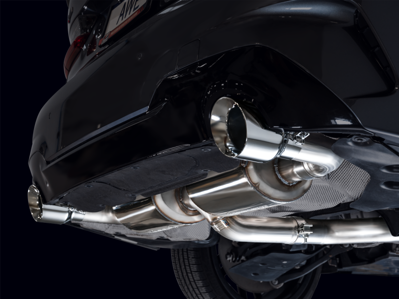 AWE 19-23 BMW 330i / 21-23 BMW 430i Base G2X Touring Axle Back Exhaust - Chrome Silver AWE Tuning