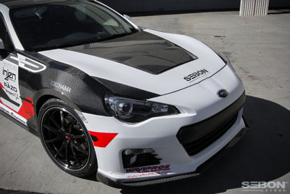Seibon HD1213SCNFRS-DV Carbon Fiber DV-Style Hood for 2013–2020 Scion FR-S, Toyota 86 & Subaru BRZ