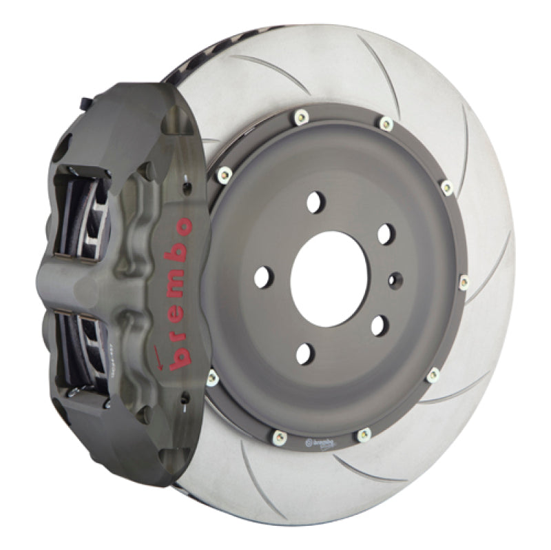 Brembo 95-98 993 C2/993 C4 PISTA Front Race BBK 4 Pist Cast 2pc 328 x32x6 4a 2pc Rotor T5-Clear HA Brembo