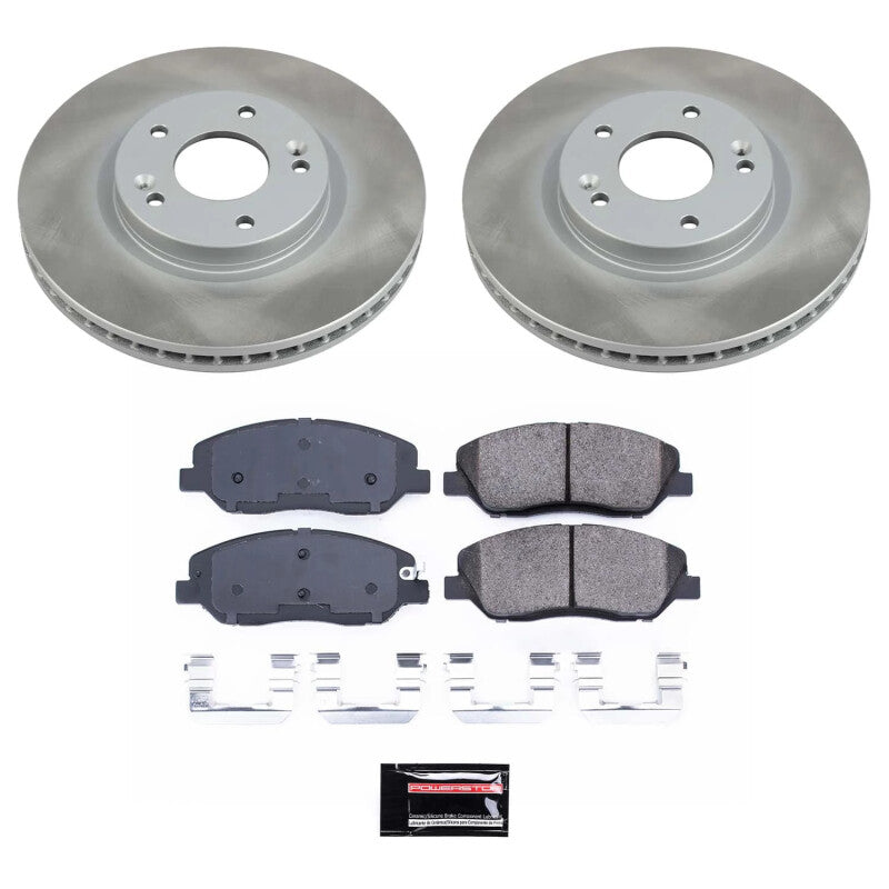 Power Stop 07-09 Hyundai Santa Fe Front Semi-Coated Rotor Kit PowerStop