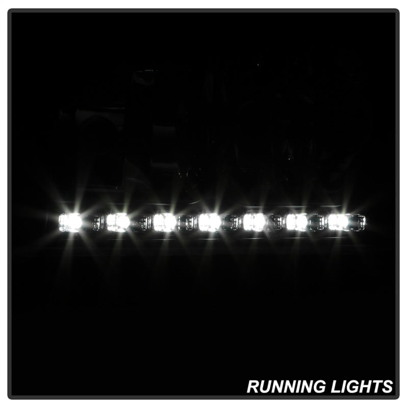 Xtune Dodge Charger 06-10 1Pc LED Crystal Headlights Black HD-ON-DCH05-1PC-LED-BK SPYDER