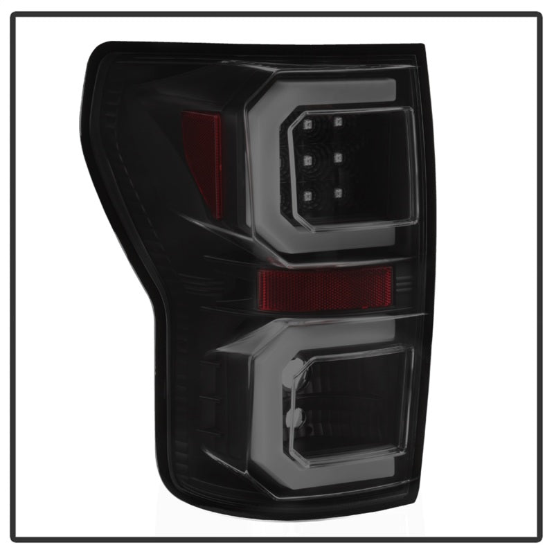 Spyder 07-13 Toyota Tundra V2 Light Bar LED Tail Lights - Smoke ALT-YD-TTU07V2-LB-BSM SPYDER