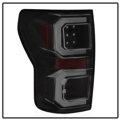 Spyder 07-13 Toyota Tundra V2 Light Bar LED Tail Lights - Smoke ALT-YD-TTU07V2-LB-BSM SPYDER