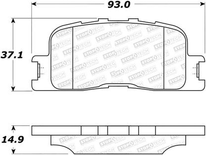 StopTech Street Disc Brake Pads - 305.08850 Stoptech