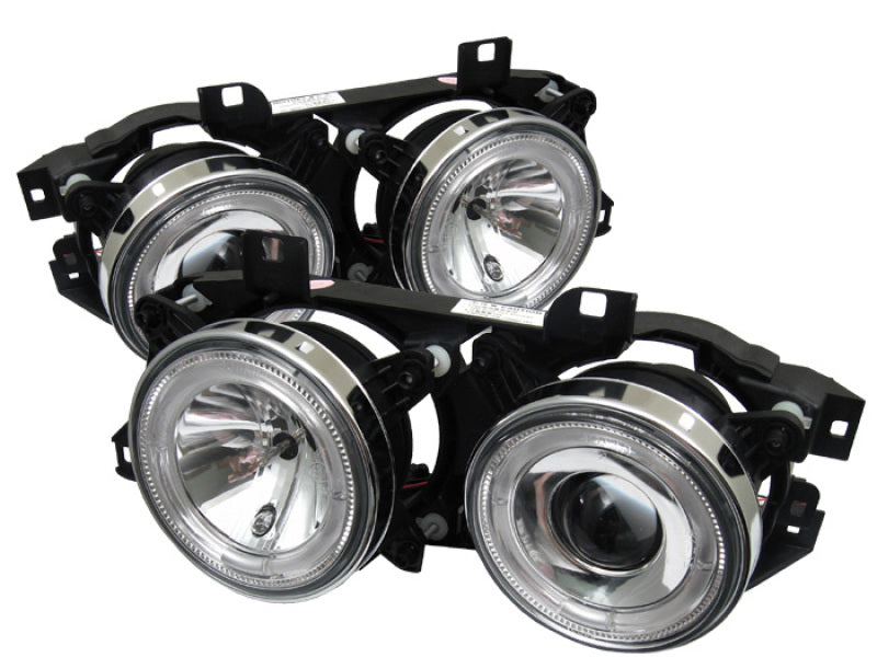 Spyder BMW E34 5-Series 89-94 Projector Headlights NO FIT 750 LED Halo Chrm PRO-YD-BMWE34-HL-C SPYDER