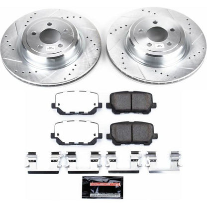 Power Stop 14-19 Dodge Charger Rear Z26 Street Warrior Brake Kit PowerStop