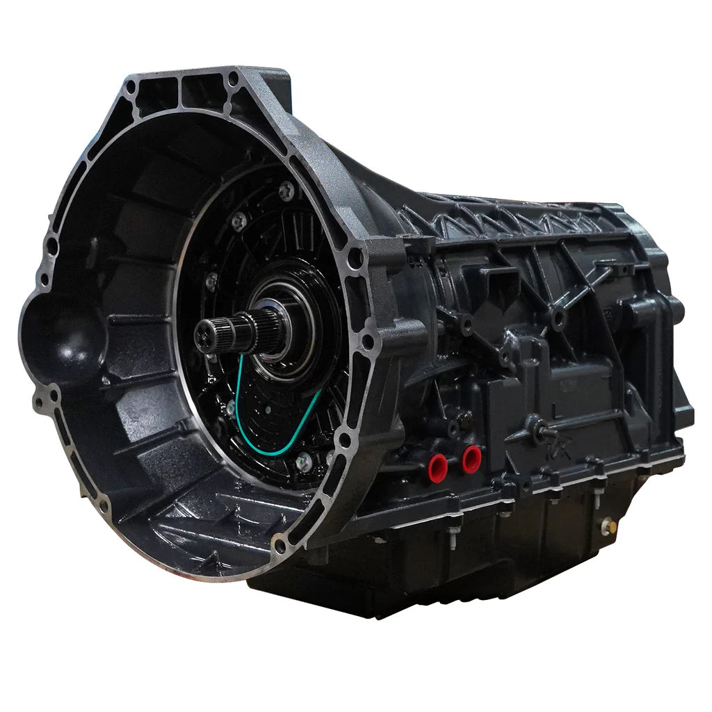 Front-facing angled left view of BD Diesel 10R80 RoadMaster Transmission – 2018–2020 Ford F-150 5.0L V8 (2WD Only)