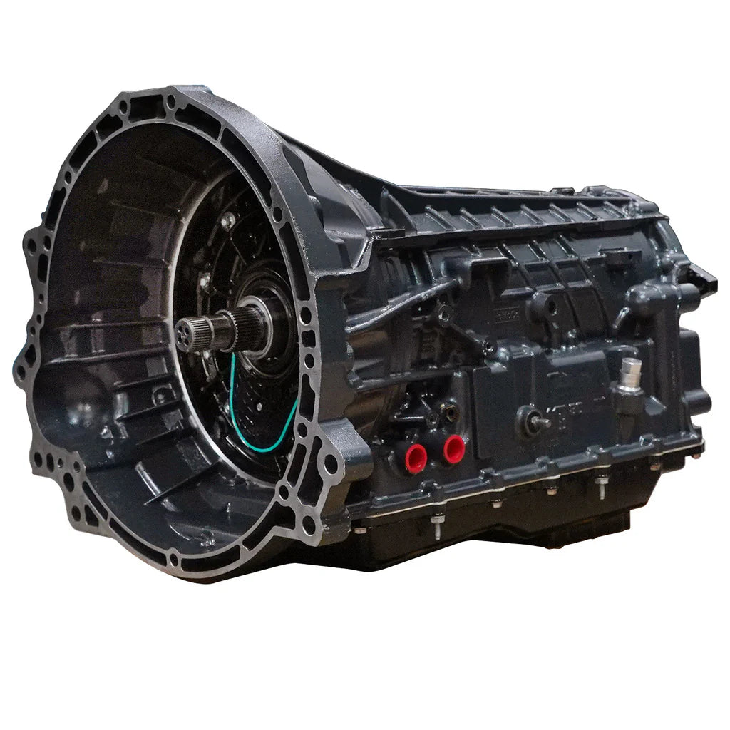 Front-facing angled left view of BD Diesel 10R80 Transmission for 2020–2024 Ford Transit (2WD)