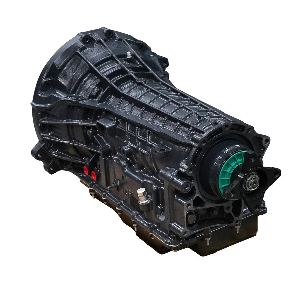 Rear-facing view of BD Diesel Roadmaster 10R80 Transmission for 2020–2024 Ford Transit 3.5L