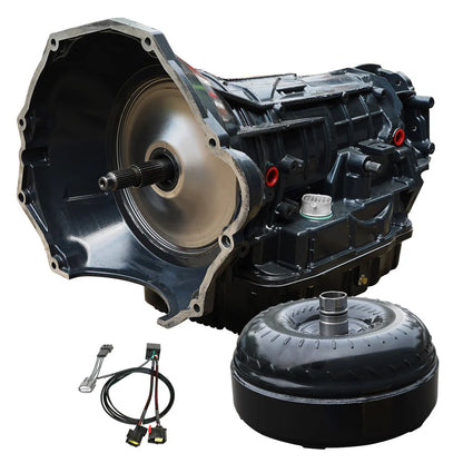 BD Diesel 68RFE RoadMaster Transmission front angle view for 2007.5–2018 Dodge Ram 6.7L Cummins 2WD
