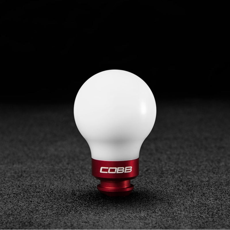 COBB Subaru 5-Speed COBB Knob - White w/ Race Red 211350-W-RD