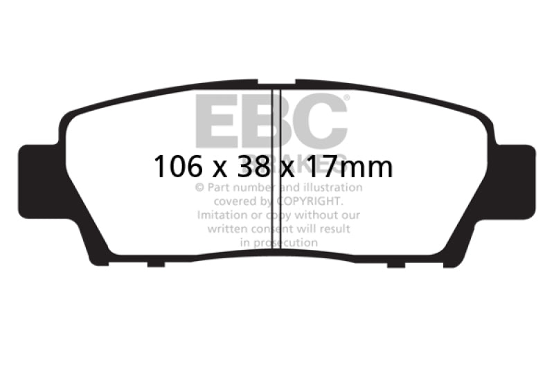 EBC RedStuff Rear Brake Pads - DP31714C EBC