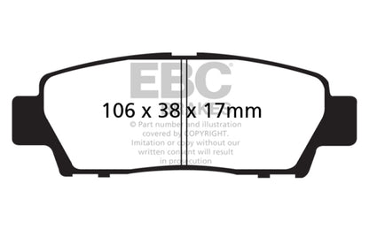 EBC RedStuff Rear Brake Pads - DP31714C EBC