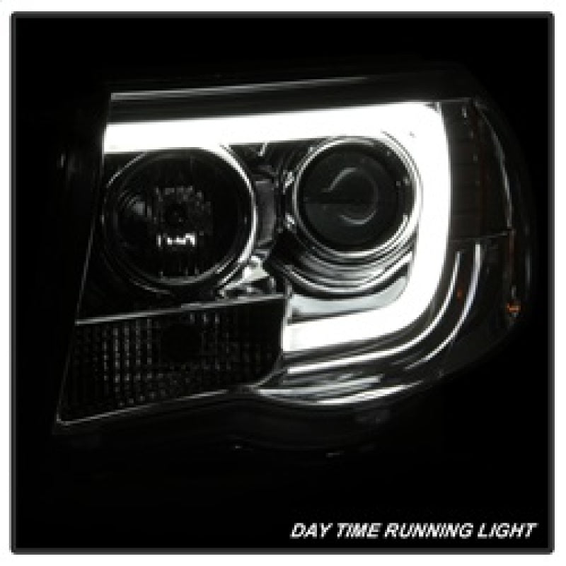 Spyder Toyota Tacoma 05-11 Projector Headlights - Light Bar DRL - Chrome PRO-YD-TT05V2-LB-C SPYDER