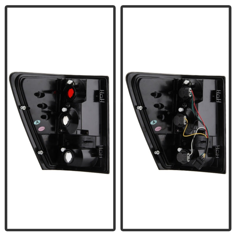 Spyder Jeep Grand Cherokee 05-06 Euro Style Tail Lights Black ALT-YD-JGC05-BK SPYDER