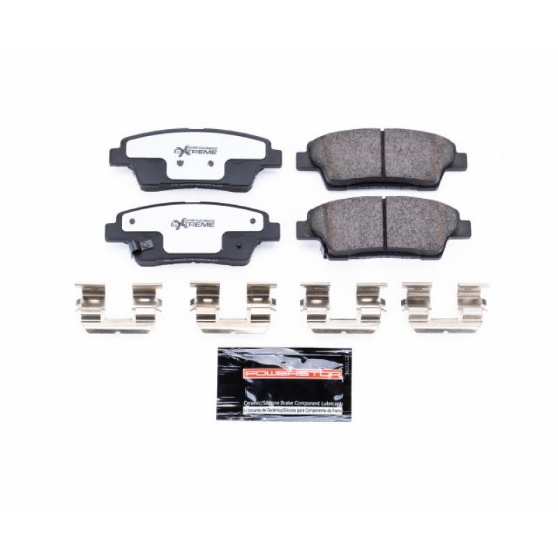Power Stop 17-19 Genesis G80 Rear Z26 Extreme Street Brake Pads w/Hardware PowerStop