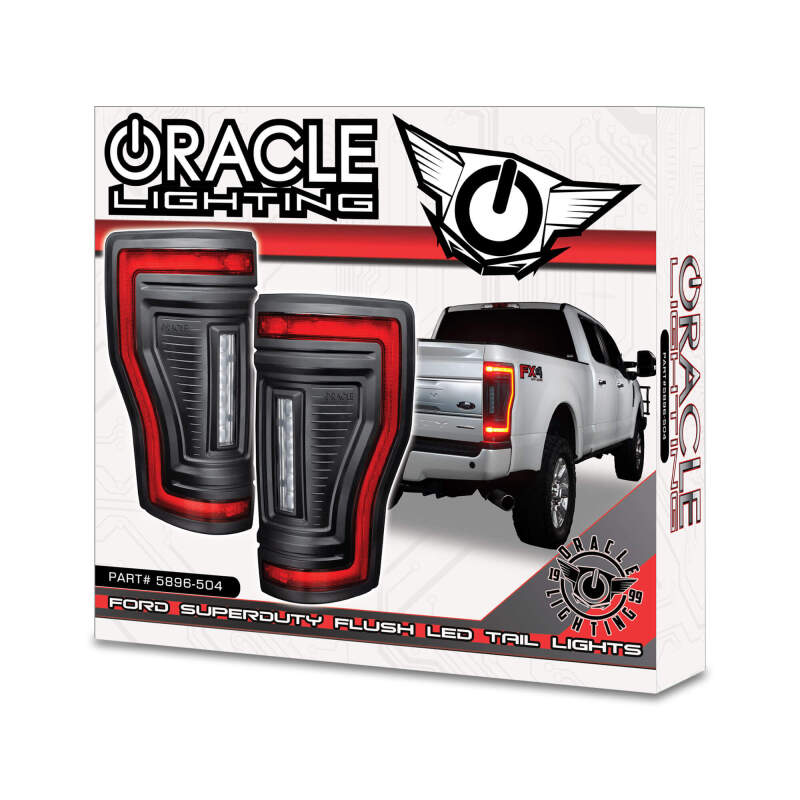 Oracle Lighting 17-22 Ford F-250/350 (Black Series) Flush Mount LED Tail Lights SEE WARRANTY