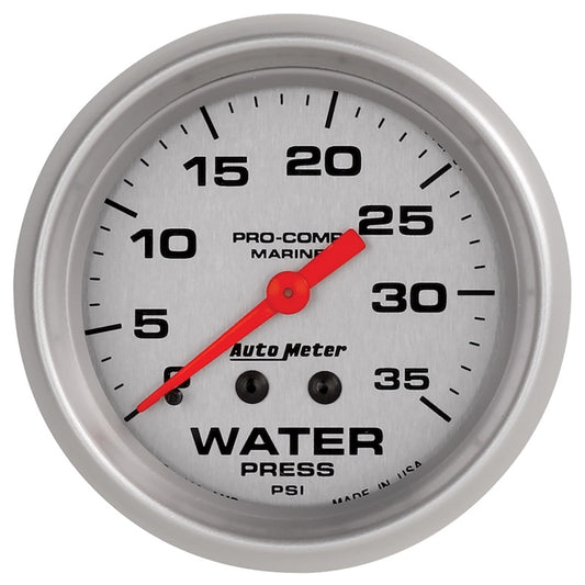 Autometer Ultra-Lite 2 5/8in Mechanical 35 PSI Water Pressure Gauge 200773-33