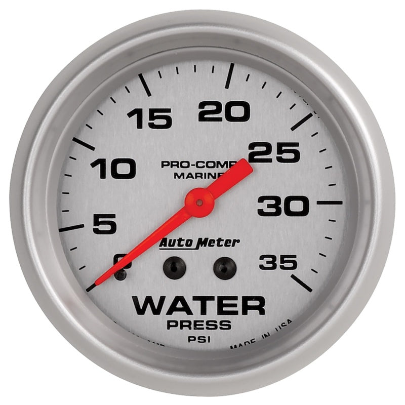 Autometer Ultra-Lite 2 5/8in Mechanical 35 PSI Water Pressure Gauge