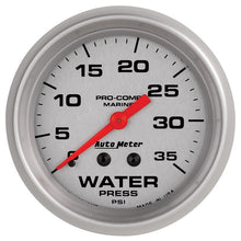 Load image into Gallery viewer, Autometer Ultra-Lite 2 5/8in Mechanical 35 PSI Water Pressure Gauge