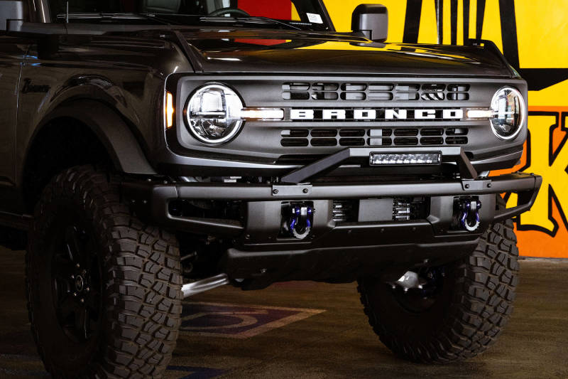 DV8 Offroad 21-22 Ford Bronco Factory Modular Front Bumper Bull Bar DV8 Offroad