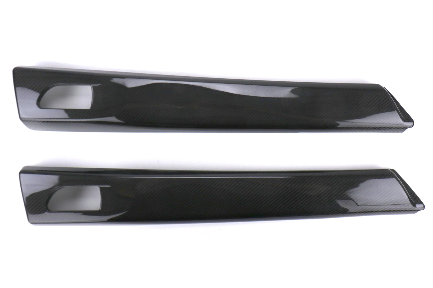 OLM LE Dry Carbon Fiber Rear Door Trim Upper Panels - 2015-2021 Subaru WRX / STI