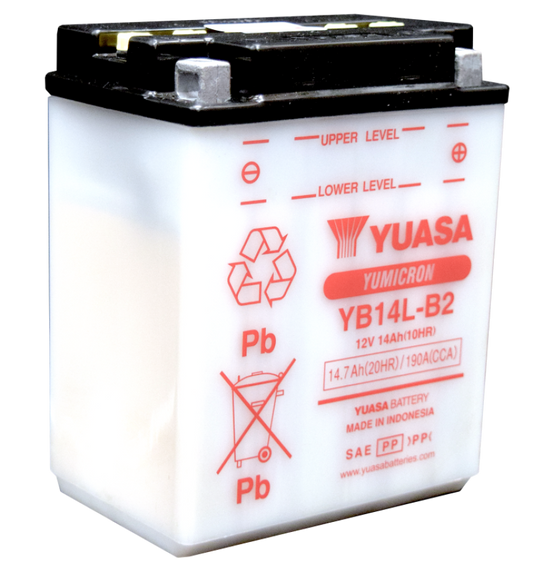 Yuasa YB14L-B2Yumicron CX 12 Volt Battery Yuasa Battery