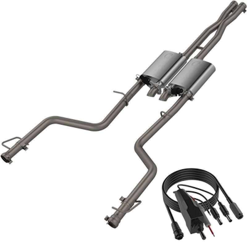 QTP 15-18 Dodge Challenger 5.7L 304SS Screamer Cat-Back Exhaust w/3in Tips QTP