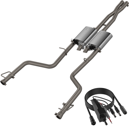 QTP 15-18 Dodge Challenger 5.7L 304SS Screamer Cat-Back Exhaust w/3in Tips QTP