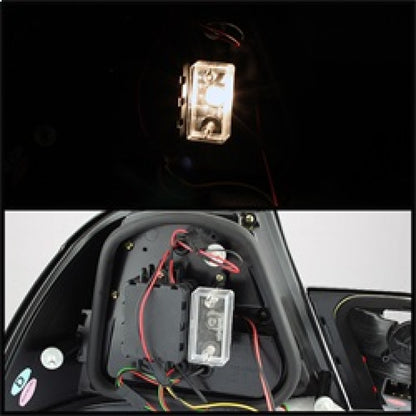 Spyder BMW E46 00-03 2Dr Coupe Light Bar LED Tail Lights Red Clear ALT-YD-BE4600-LBLED-RC SPYDER