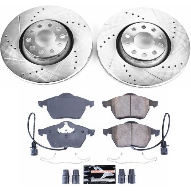 Power Stop 97-99 Audi A8 Front Z23 Evolution Sport Brake Kit PowerStop