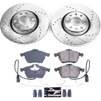 Power Stop 97-99 Audi A8 Front Z23 Evolution Sport Brake Kit PowerStop