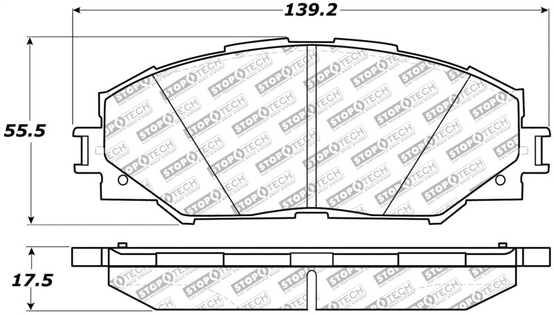 StopTech Street Disc Brake Pads - 305.12100 Stoptech