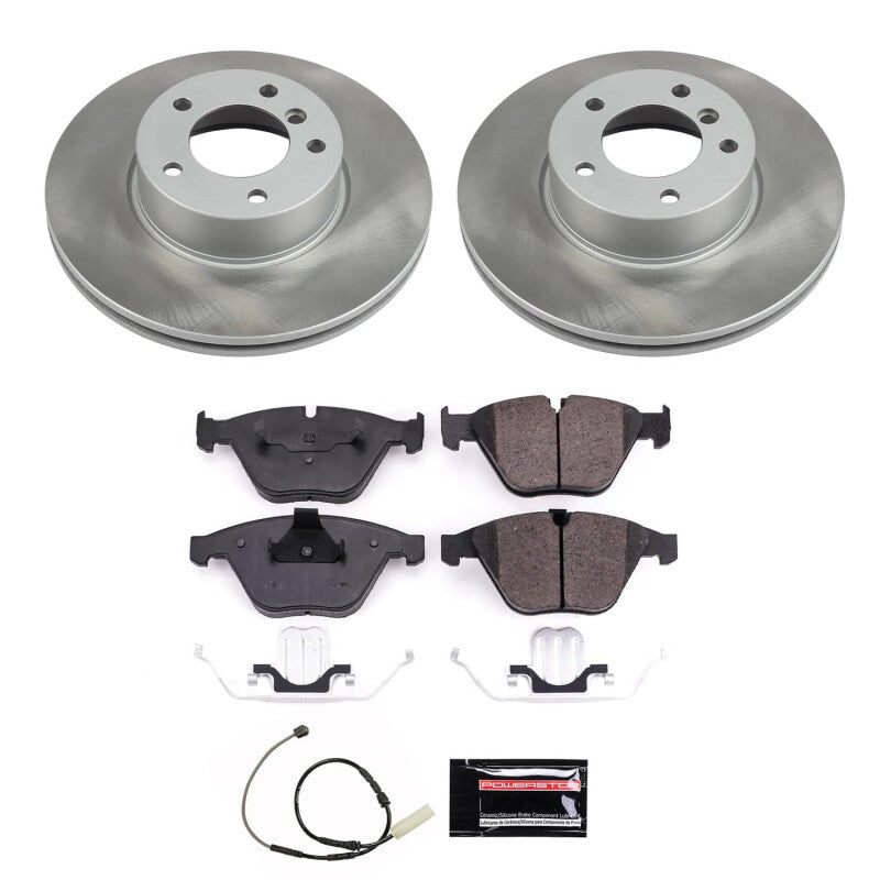 Power Stop 11-13 BMW 328i Front Semi-Coated Rotor Kit PowerStop