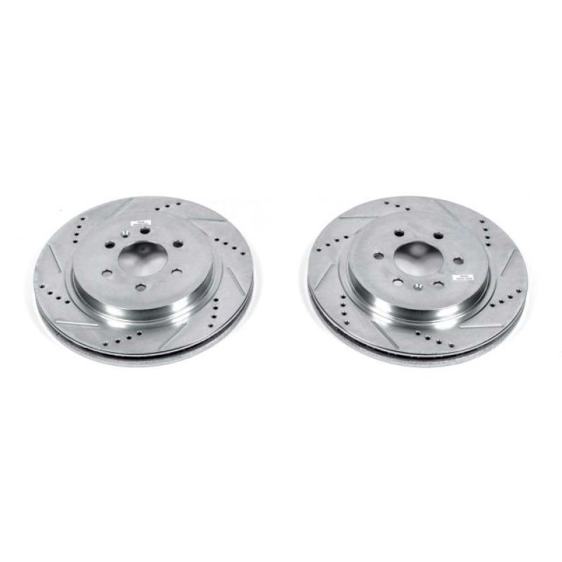 Power Stop 04-09 Cadillac SRX Rear Evolution Drilled & Slotted Rotors - Pair PowerStop
