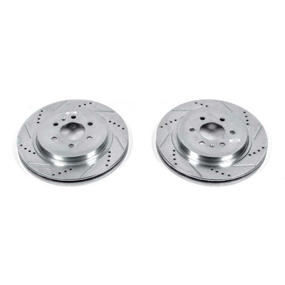 Power Stop 04-09 Cadillac SRX Rear Evolution Drilled & Slotted Rotors - Pair PowerStop