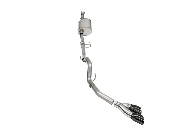 Corsa 2021-2022 Ford F-150 SuperCab/6.5in Bed 3.5L V6 Sport Cat-Back Single Side Exit-Black PVD CORSA Performance
