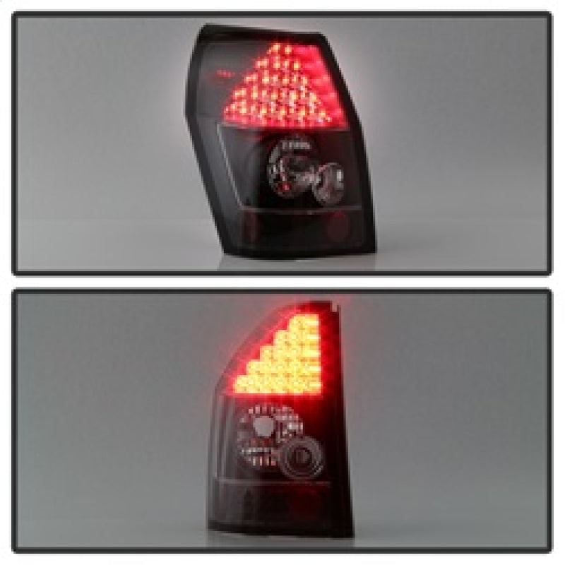 Spyder Dodge Magnum 05-08 LED Tail Lights Black ALT-YD-DMAG05-LED-BK SPYDER