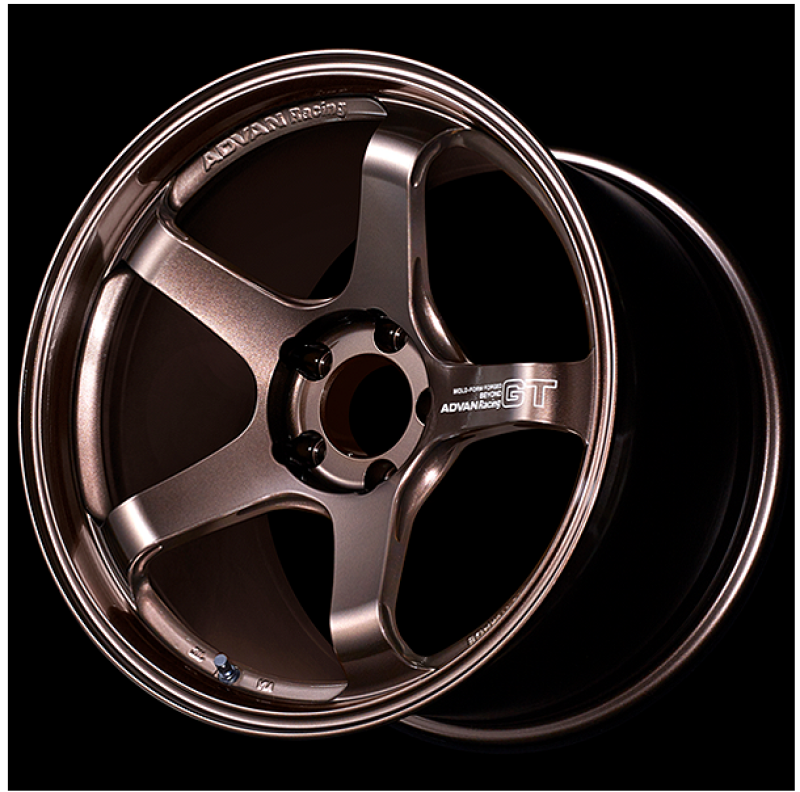Advan YAQ8H50PTBP GT for Porsche 18X8.5 +50 5-130 Racing Titanium Black
