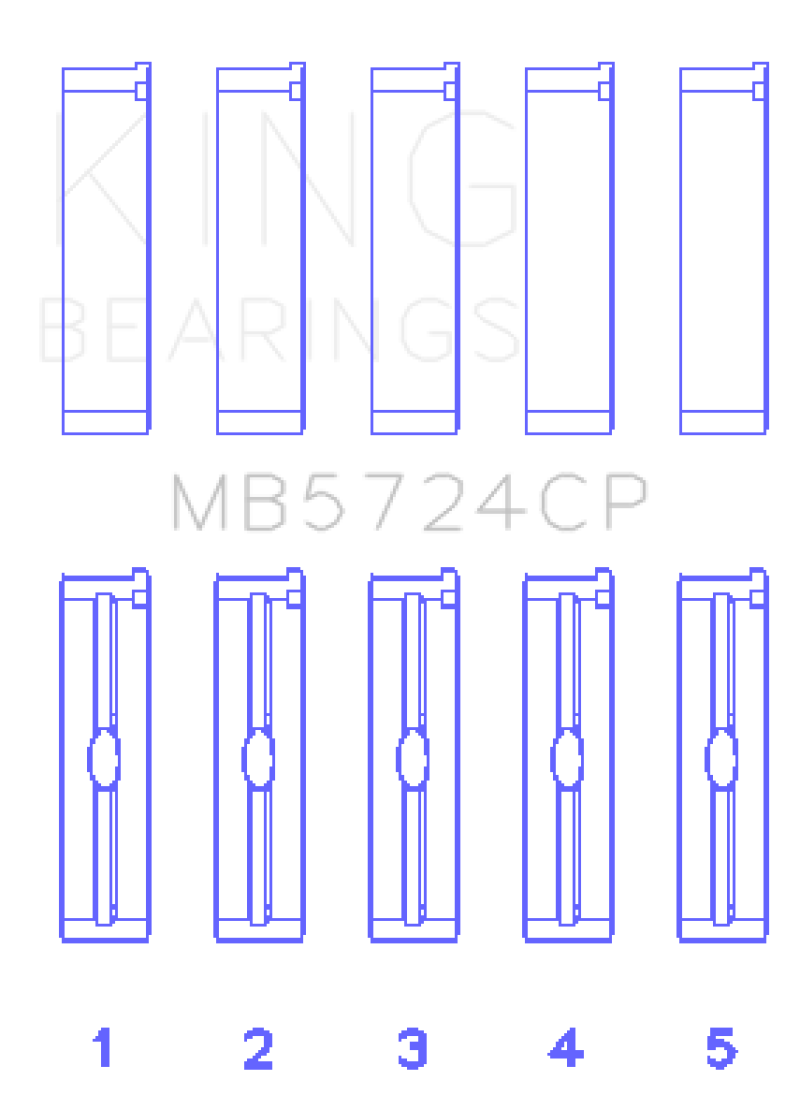 King General Motors Duramax Diesel Main Bearing Set King Engine Bearings