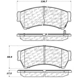 StopTech Premium Ceramic Front Brake Pads - 308.11640