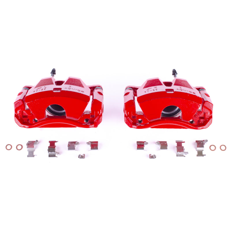 Power Stop 07-10 Lexus IS250 Front Red Calipers w/Brackets - Pair PowerStop