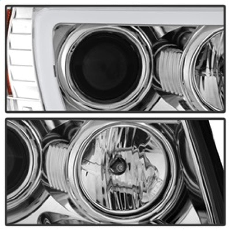 Spyder Toyota Tacoma 05-11 Projector Headlights - Light Bar DRL - Chrome PRO-YD-TT05V2-LB-C SPYDER