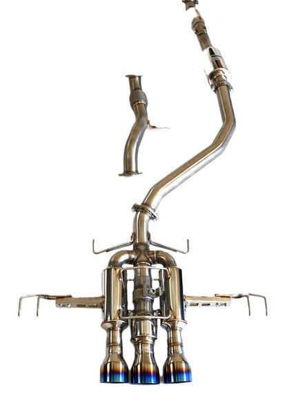 Invidia 22+ HONDA CIVIC TYPE-R FL5 R400 SINGLE LAYER TI TIP FULL CAT-BACK (NON POLISH PIPE) Invidia